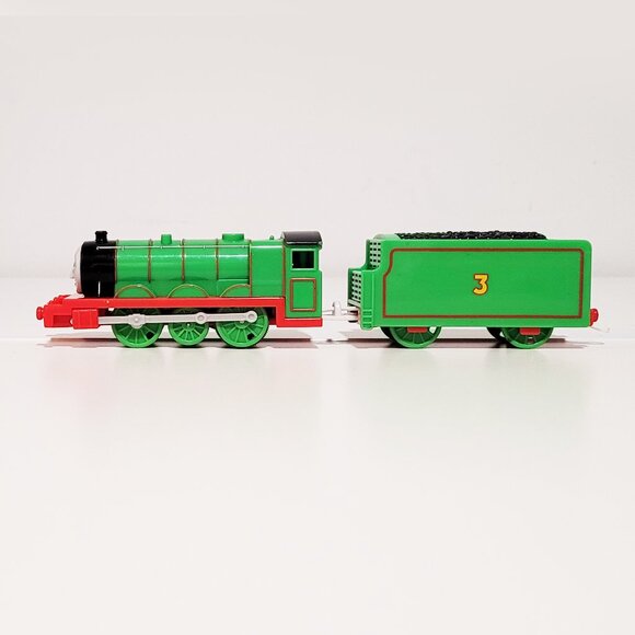 Thomas & Friends Trackmaster Henry Motorized Talking Train with Tender - Works - Picture 4 of 6